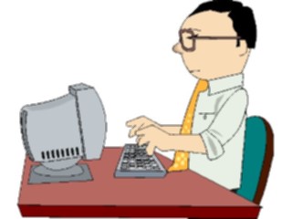 Sticker Custom Preview Image #038972 Business Office Cartoons Computer36