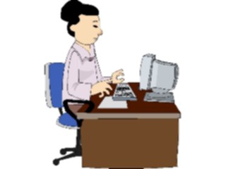 Sticker Custom Preview Image #038975 Business Office Cartoons Computer39