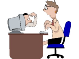 Sticker Custom Preview Image #038976 Business Office Cartoons Computer40