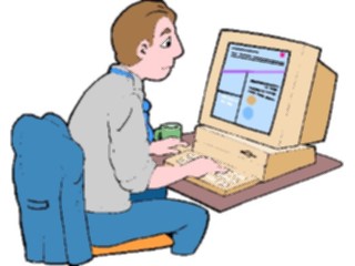 Sticker Custom Preview Image #038978 Business Office Cartoons Computer42