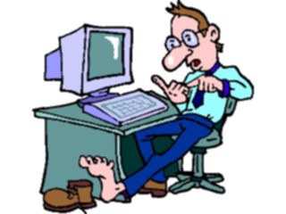 Sticker Custom Preview Image #038982 Business Office Cartoons Computer46