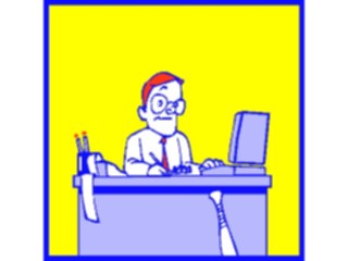 Sticker Custom Preview Image #038991 Business Office Cartoons Computer55