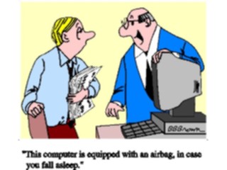 Sticker Custom Preview Image #038994 Business Office Cartoons Computer Airbag