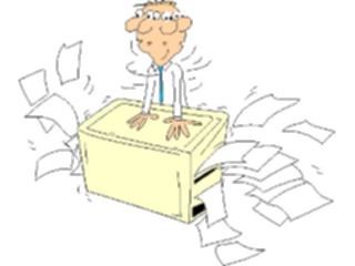 Sticker Custom Preview Image #039019 Business Office Cartoons Copier04