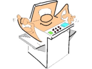 Sticker Custom Preview Image #039022 Business Office Cartoons Copier07