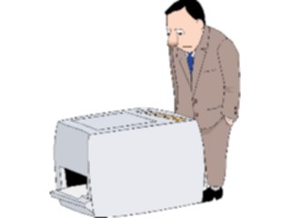 Sticker Custom Preview Image #039029 Business Office Cartoons Copier14