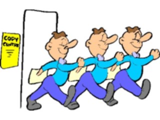 Sticker Custom Preview Image #039039 Business Office Cartoons Copiers