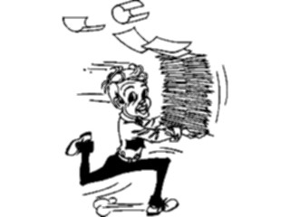 Sticker Custom Preview Image #039050 Business Office Cartoons Courier