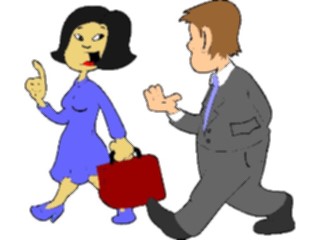 Sticker Custom Preview Image #039055 Business Office Cartoons Co Workers Talking