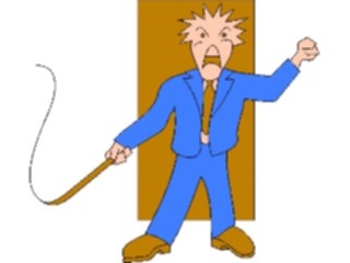 Sticker Custom Preview Image #039057 Business Office Cartoons Crackingthe Whip2