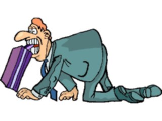 Sticker Custom Preview Image #039058 Business Office Cartoons Crawlingto Work