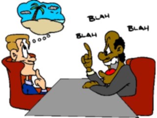 Sticker Custom Preview Image #039066 Business Office Cartoons Daydreaming