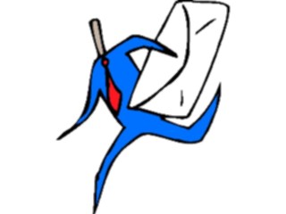Sticker Custom Preview Image #039072 Business Office Cartoons Delivering Mail1