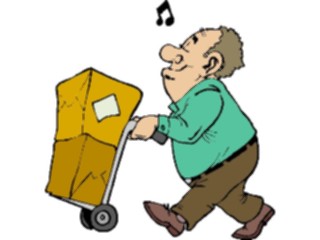 Sticker Custom Preview Image #039082 Business Office Cartoons Delivery Man4