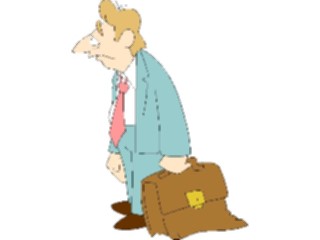 Sticker Custom Preview Image #039083 Business Office Cartoons Depressed
