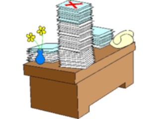 Sticker Custom Preview Image #039084 Business Office Cartoons Desk01