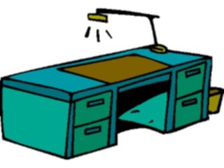 Sticker Custom Preview Image #039086 Business Office Cartoons Desk03