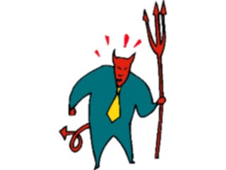 Sticker Custom Preview Image #039119 Business Office Cartoons Devilish Businessman4