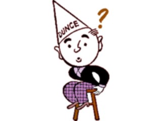 Sticker Custom Preview Image #039159 Business Office Cartoons Dunce Cap2