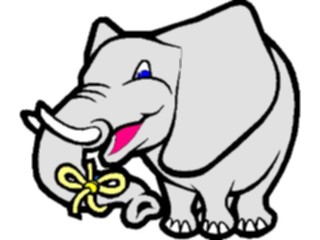 Sticker Custom Preview Image #039165 Business Office Cartoons Elephant Remember