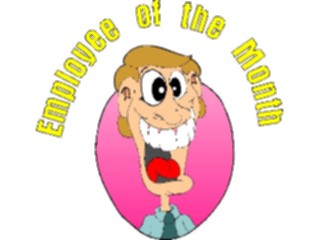 Sticker Custom Preview Image #039167 Business Office Cartoons Employeeofthe Month