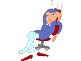 Sticker Custom Preview Image #039183 Business Office Cartoons Exhausted