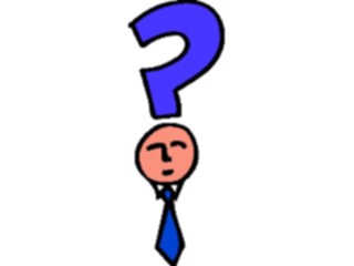Sticker Custom Preview Image #039186 Business Office Cartoons Face Question
