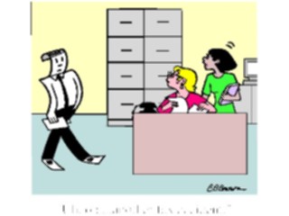 Sticker Custom Preview Image #039193 Business Office Cartoons Fax Accident1