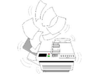 Sticker Custom Preview Image #039196 Business Office Cartoons Fax Busy