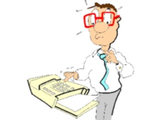 Sticker Custom Preview Image #039198 Business Office Cartoons Fax Machine1