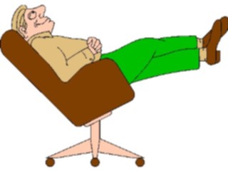 Sticker Custom Preview Image #039206 Business Office Cartoons Feet Up