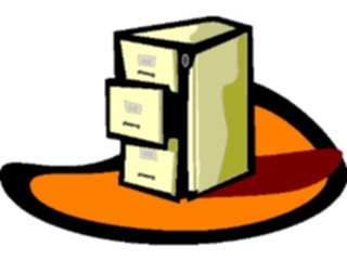 Sticker Custom Preview Image #039223 Business Office Cartoons File Cabinet12