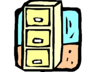Sticker Custom Preview Image #039227 Business Office Cartoons File Cabinet16
