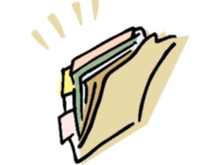 Sticker Custom Preview Image #039237 Business Office Cartoons File Folder2