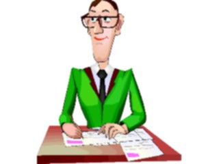Sticker Custom Preview Image #039243 Business Office Cartoons Fillingout Forms