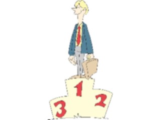 Sticker Custom Preview Image #039247 Business Office Cartoons First Place1