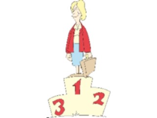 Sticker Custom Preview Image #039248 Business Office Cartoons First Place2