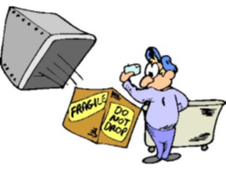 Sticker Custom Preview Image #039271 Business Office Cartoons Fragile Do Not Drop