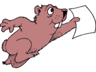 Sticker Custom Preview Image #039299 Business Office Cartoons Gopherwith Document