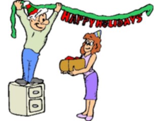 Sticker Custom Preview Image #039367 Business Office Cartoons Holiday Decoration