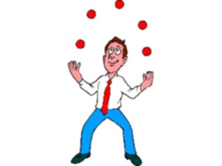 Sticker Custom Preview Image #039440 Business Office Cartoons Juggler1