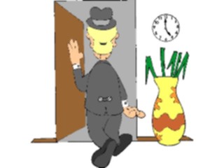 Sticker Custom Preview Image #039475 Business Office Cartoons Leaving Work4