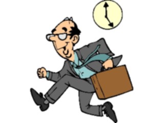 Sticker Custom Preview Image #039476 Business Office Cartoons Leaving Work5