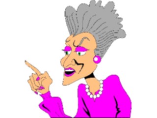 Sticker Custom Preview Image #039479 Business Office Cartoons Lecturing Woman