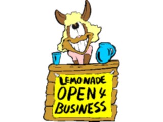 Sticker Custom Preview Image #039480 Business Office Cartoons Lemonade Stand Rabbit