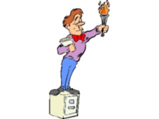 Sticker Custom Preview Image #039483 Business Office Cartoons Liberty Pose