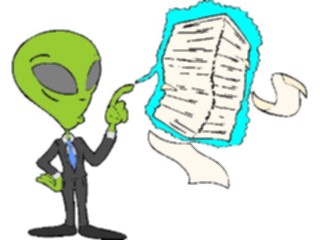 Sticker Custom Preview Image #039492 Business Office Cartoons Loadsof Work Alien