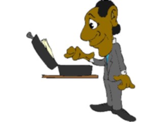 Sticker Custom Preview Image #039495 Business Office Cartoons Lookingin Briefcase