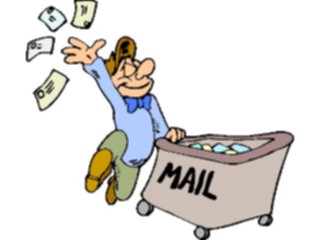 Sticker Custom Preview Image #039505 Business Office Cartoons Mail Delivery