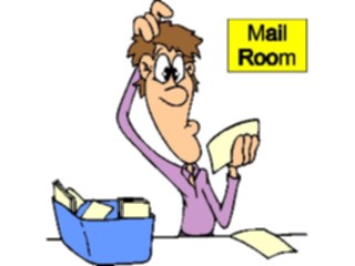 Sticker Custom Preview Image #039507 Business Office Cartoons Mailroom Sorting1